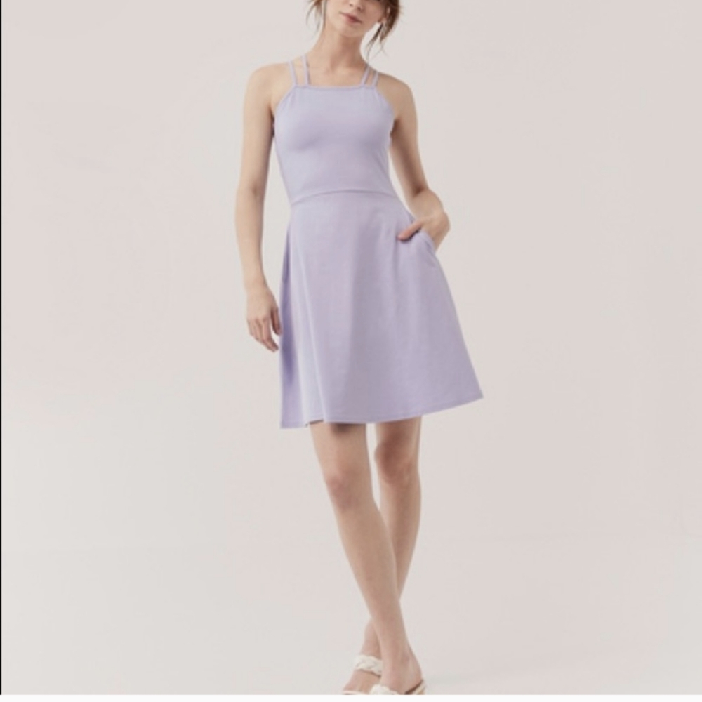 Women's Pact Wisteria Fit & Flare Strappy Dress Medium